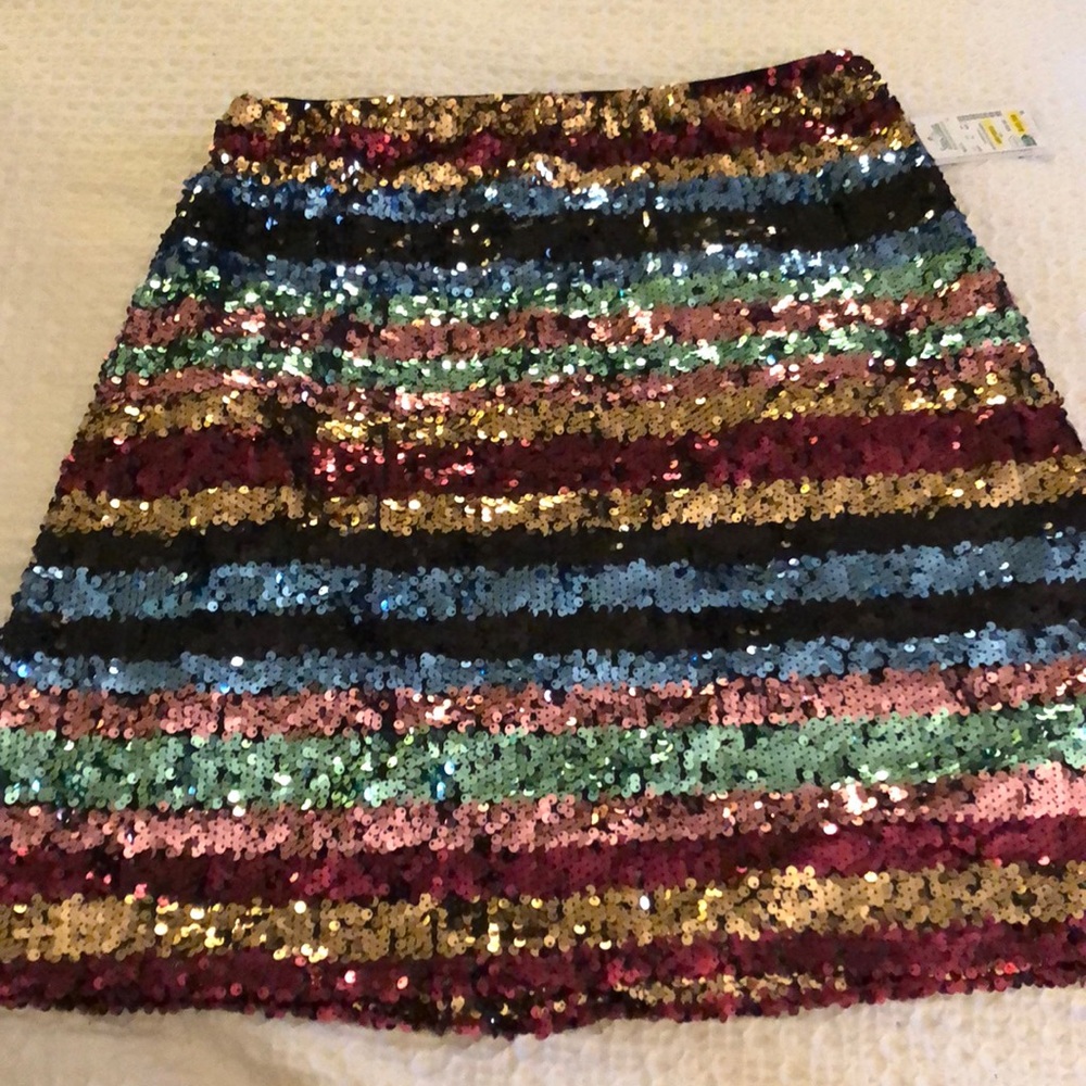 Beige by Eci sequin skirt